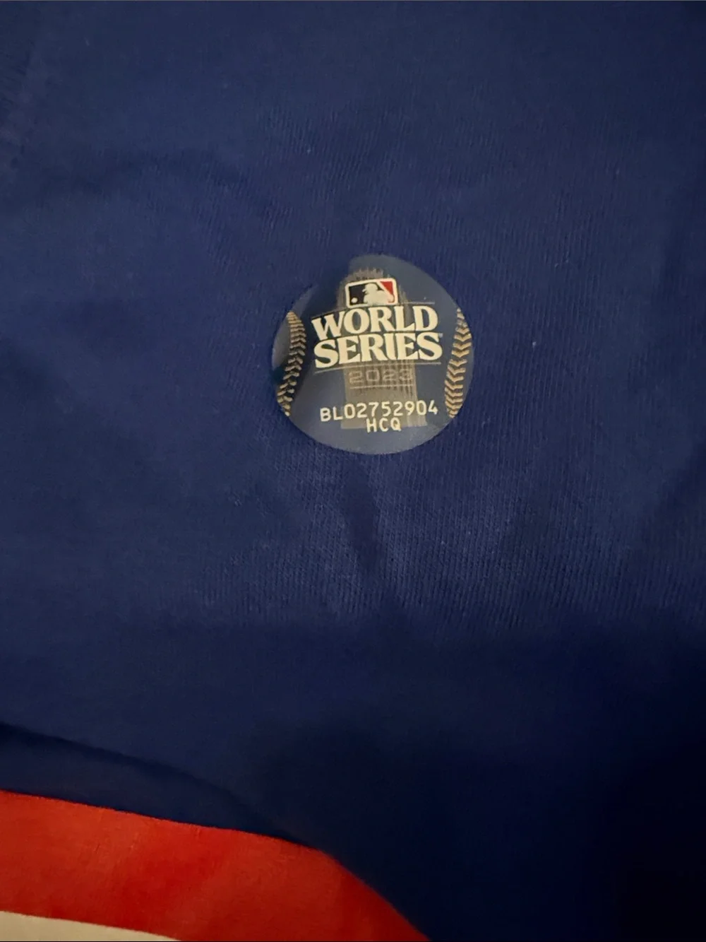 NWT Nike Texas Rangers 2023 World Series Champions T-Shirt Blue Men’s XXL